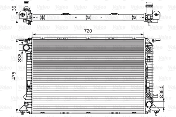 Radiateur Valeo 701537