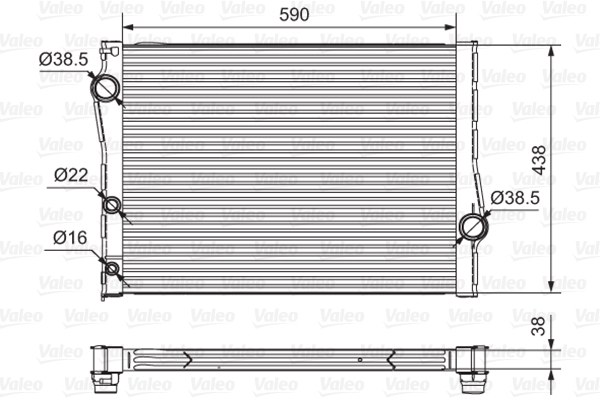 Radiateur Valeo 701549