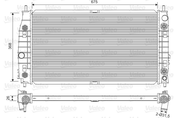 Radiateur Valeo 701556