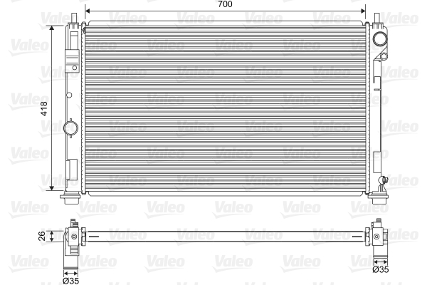 Radiateur Valeo 701571