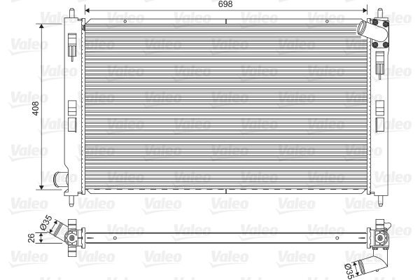 Radiateur Valeo 701577