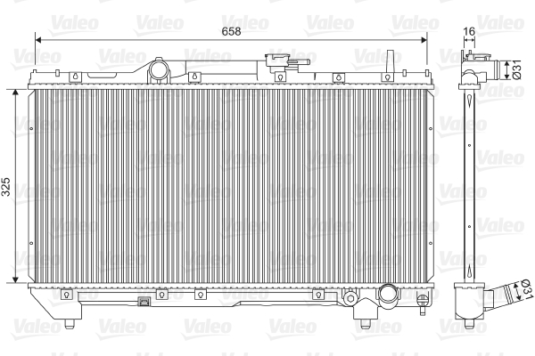 Radiateur Valeo 701579