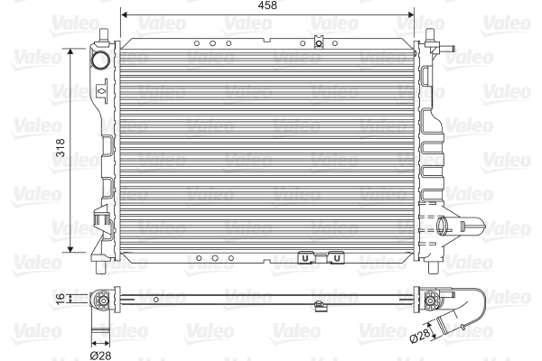 Radiateur Valeo 701598