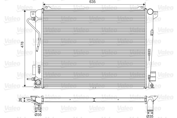 Radiateur Valeo 701600