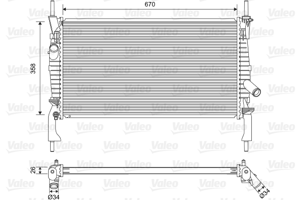 Radiateur Valeo 701606