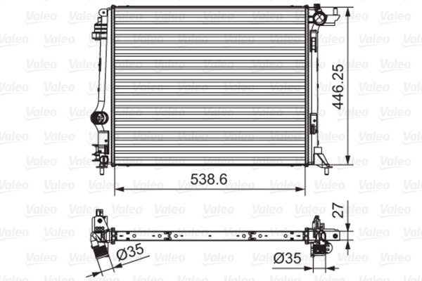 Radiateur Valeo 701662