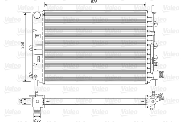 Radiateur Valeo 731300