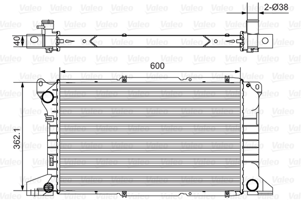 Radiateur Valeo 731782