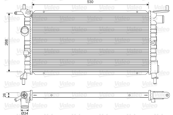 Radiateur Valeo 732606