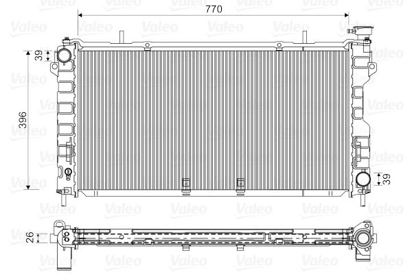 Radiateur Valeo 732757