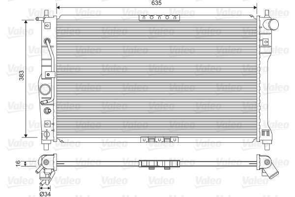 Radiateur Valeo 734249