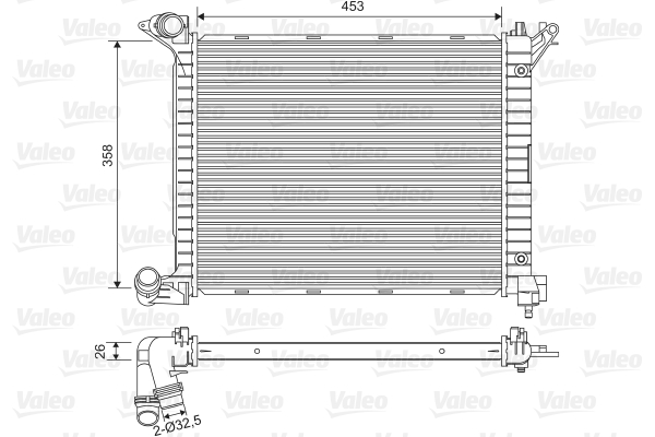 Radiateur Valeo 734329