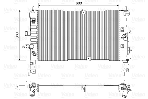 Radiateur Valeo 734386