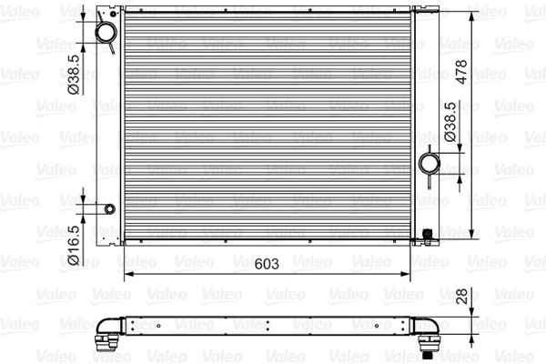 Radiateur Valeo 734396