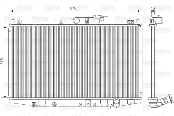 Radiateur Valeo 734716