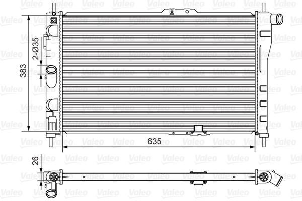 Radiateur Valeo 734766