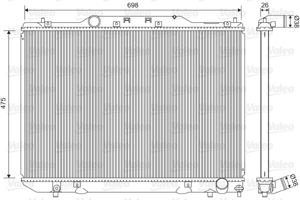 Radiateur Valeo 734850