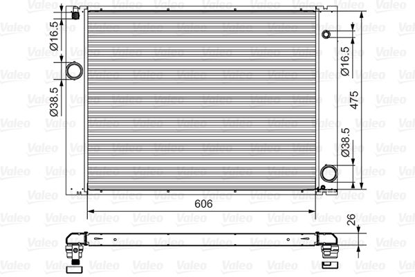 Radiateur Valeo 734897