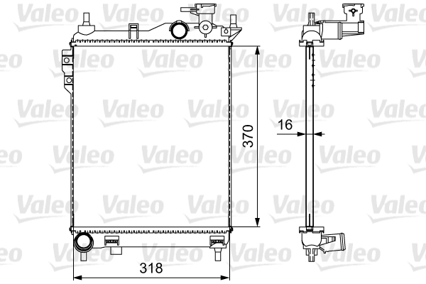 Radiateur Valeo 734910