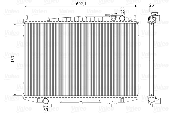 Radiateur Valeo 735350