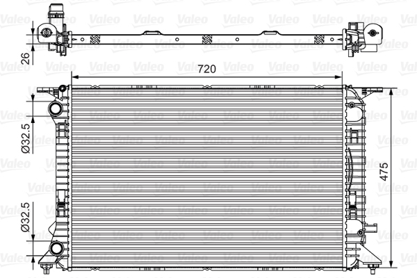 Radiateur Valeo 735471