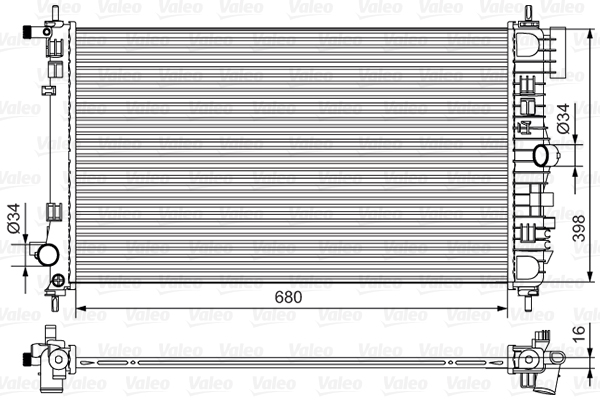 Radiateur Valeo 735483