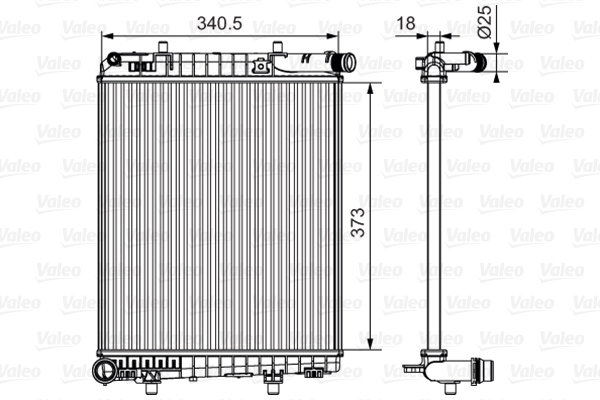 Radiateur Valeo 735633