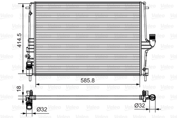 Radiateur Valeo 735635