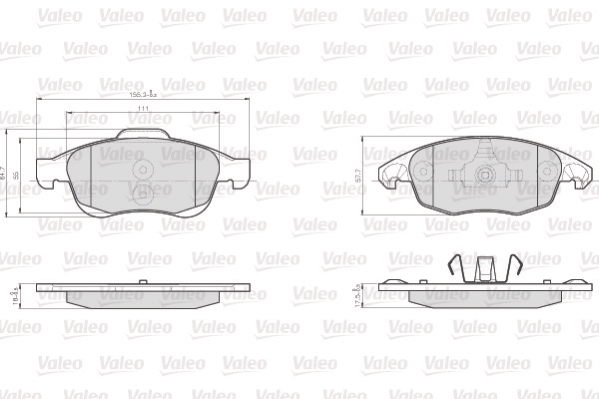 Valeo Remblokset 872538