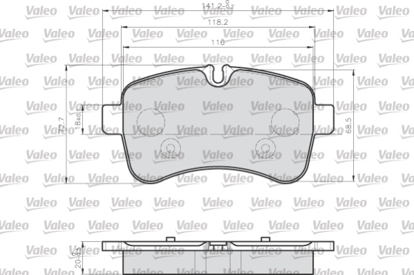 Remblokset Valeo 872232