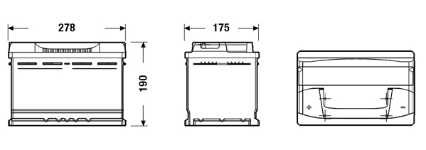 Exide Accu EB741