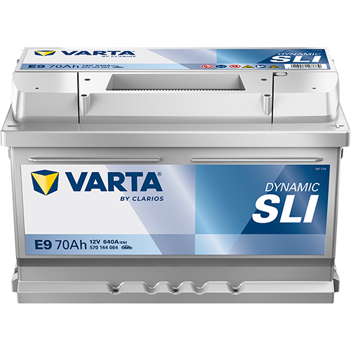 Varta DYNAMIC SLI E9 - 570144064K262 - 4016987119433 - 4016987167779 - 100 - 12V 640A 70Ah - 570144064 - 709218 - Black Dynamic - 5701440643122 - 533088
