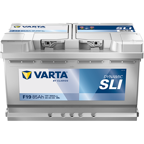 Varta DYNAMIC SLI F19 - 585400080K262 - 4016987143636 - 4016987167441 - 115 - 12V 800A 85Ah - 585400080 - 709227  - Silver Dynamic - 5854000803162 - 597319