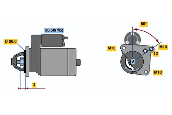 Starter Bosch 0 001 106 023