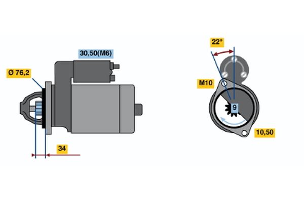 Bosch Starter 0 001 115 022