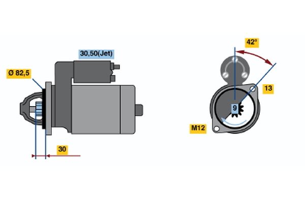 Bosch Starter 0 001 107 421