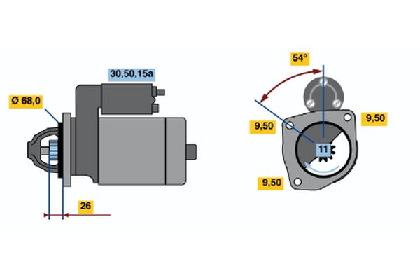 Starter Bosch 0 001 108 025