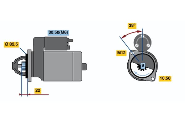Bosch Starter 0 001 108 184