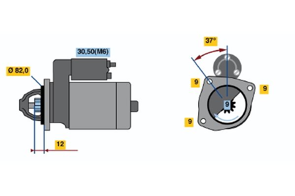 Starter Bosch 0 001 109 268