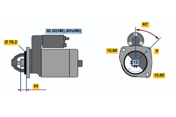 Starter Bosch 0 001 110 110