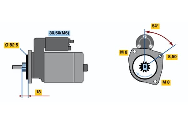 Starter Bosch 0 001 113 007