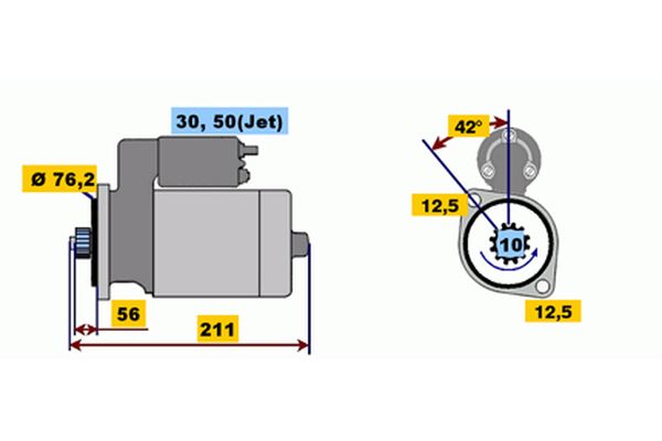 Bosch Starter 0 001 121 008