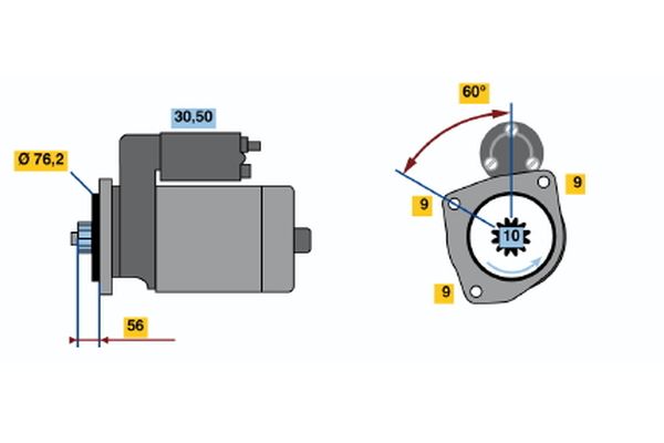 Bosch Starter 0 001 121 010