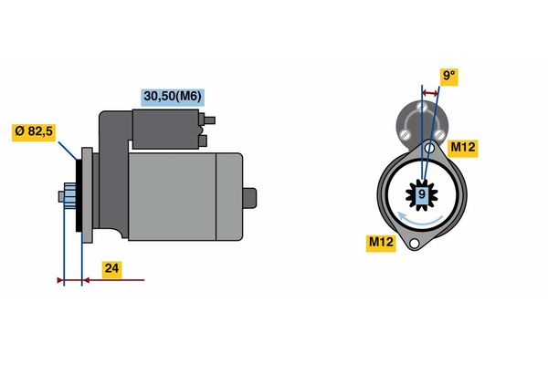 Starter Bosch 0 001 125 602