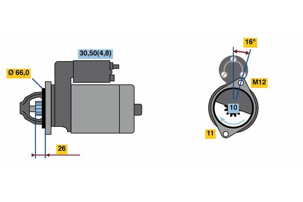 Bosch Starter 0 001 138 013