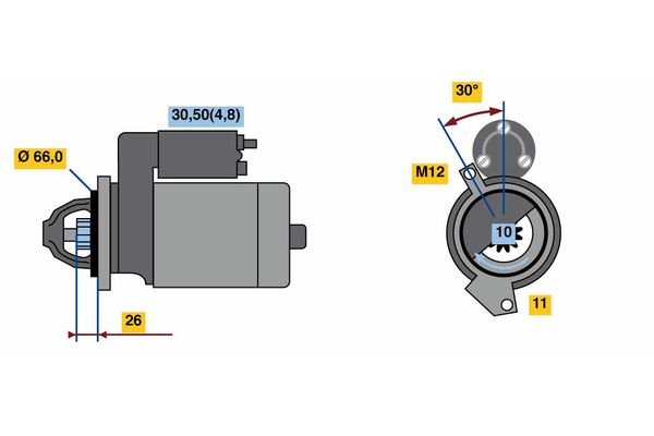 Starter Bosch 0 001 138 019