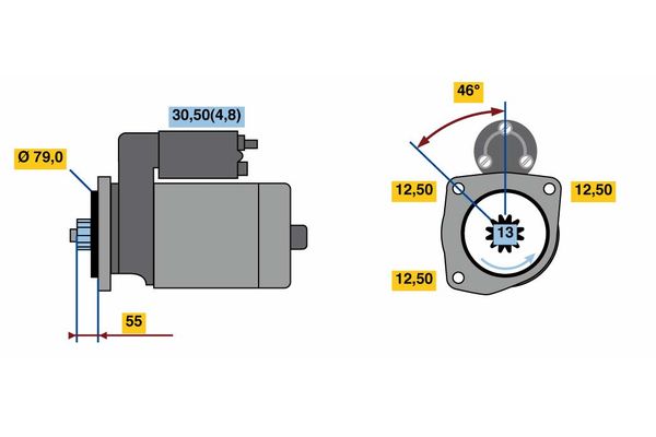 Bosch Starter 0 001 153 007