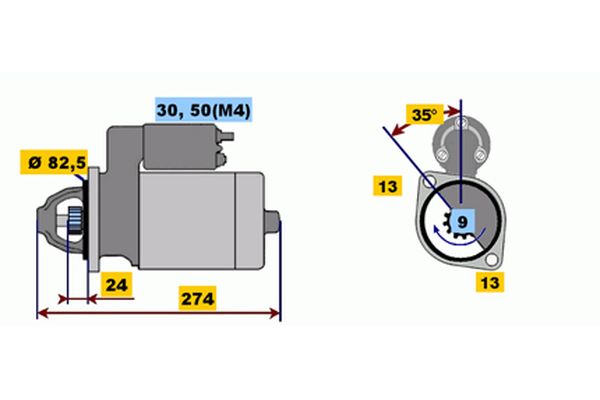 Bosch Starter 0 001 219 014