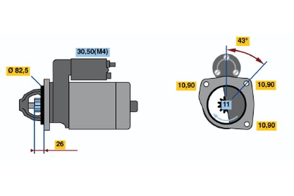 Bosch Starter 0 001 362 700