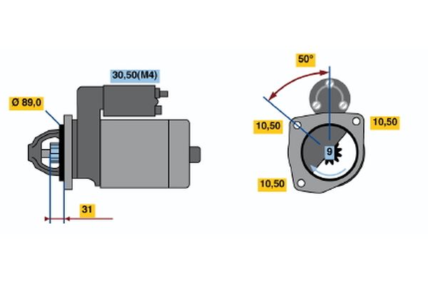 Starter Bosch 0 001 368 001